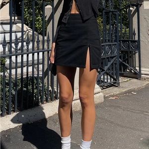 NWT Princess Polly Lola Mini Skirt Black Size 6